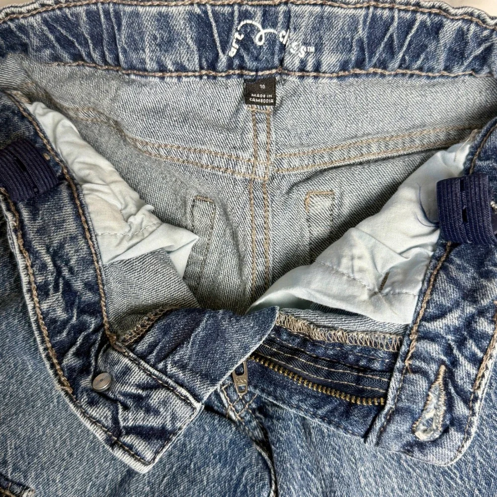 Rock & Roll Denim Top + Art Class Cargo Jeans Girls XS/10 Y2K Western Set